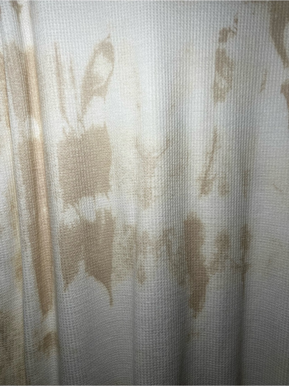 LuLaRoe Erin White and Tan Tie-Dye Raglan Sleeve Top - Picture 3 of 4